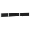 Collier de palette noir 150x50 cm bois de pin solide 