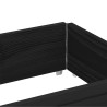 Collier de palette noir 150x50 cm bois de pin solide 