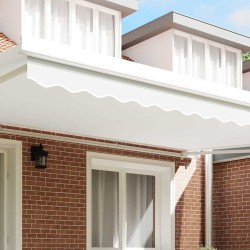 Valance de store pour cadre de 5 m en blanc, 4,8 x 0,2 m 