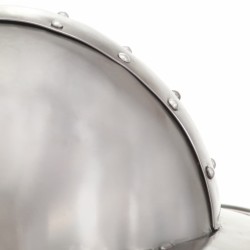 Casque de chevalier médiéval antique pour GN Argenté Acier 