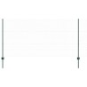 Poteaux de clôture 5 pcs U-Channel Vert 120 cm Acier 