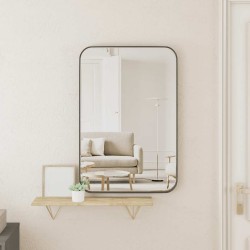 Miroir mural Noir 40x60 cm Rectangulaire 