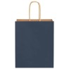 Sacs en papier 50 pcs avec poignées bleu 18x8x22 cm 