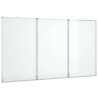 Tableau blanc magnétique pliable 180x80x1,7 cm aluminium 