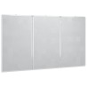 Tableau blanc magnétique pliable 180x80x1,7 cm aluminium 