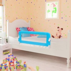 Barrière de lit de sécurité pour tout-petits 2pcs Bleu 102x42cm 