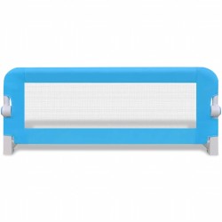 Barrière de lit de sécurité pour tout-petits 2pcs Bleu 102x42cm 