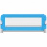 Barrière de lit de sécurité pour tout-petits 2pcs Bleu 102x42cm 