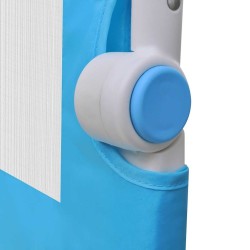 Barrière de lit de sécurité pour tout-petits 2pcs Bleu 102x42cm 