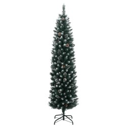 Sapin de Noël artificiel mince 150 LED 120 cm 