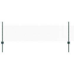 Clôture de Jardin 2 pièces Vert Acier Inoxydable PVC 25 x 0.5 m 