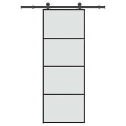 Porte coulissante avec kit de quincaillerie 76x205 cm Verre ESG 