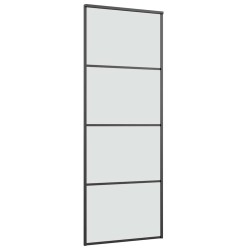 Porte coulissante avec kit de quincaillerie 76x205 cm Verre ESG 