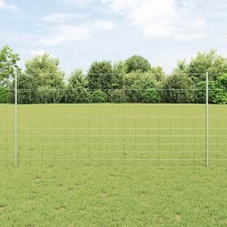 Pieux de clôture 22 pcs U-Channel 120 cm Acier galvanisé 