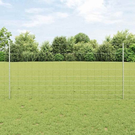 Pieux de clôture 22 pcs U-Channel 120 cm Acier galvanisé 