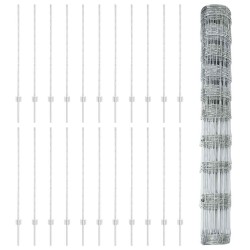 Pieux de clôture 22 pcs U-Channel 120 cm Acier galvanisé 