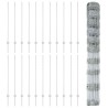 Pieux de clôture 22 pcs U-Channel 120 cm Acier galvanisé 