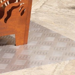 Plaques en alu à damier 2 pcs Antidérapantes 70x40 cm 