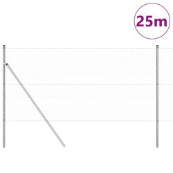 Clôture Hexagonale 1,4x25 m Acier Galvanisé 