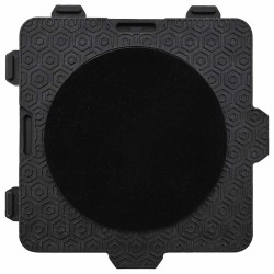 Roulettes pour meubles 4 pièces avec élévateur Noir 13,5 x 13,5 x 4,2 cm 300 kg 