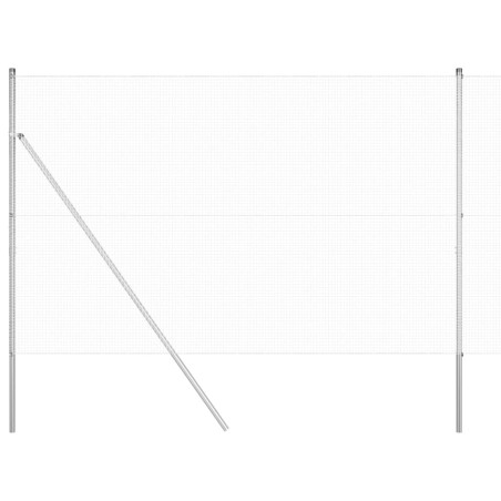 Clôture en fil soudé 1,5x25 m en acier galvanisé 