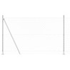 Jeu de Poteaux de Clôture Argent 10 x 1.4 m 
