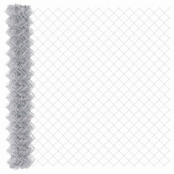 Jeu de Poteaux de Clôture Argent 10 x 1.4 m 