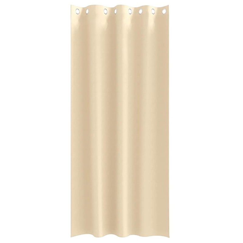 Rideaux avec des rideaux 2 pcs Crème 245 x 140 cm Polyester 