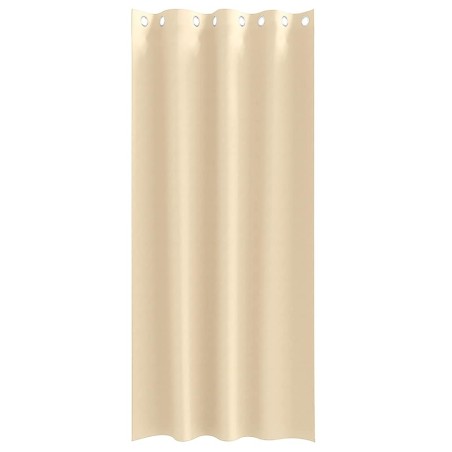 Rideaux avec des rideaux 2 pcs Crème 245 x 140 cm Polyester 