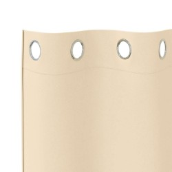 Rideaux avec des rideaux 2 pcs Crème 245 x 140 cm Polyester 