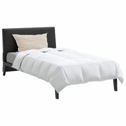 Couette avec oreiller 2 pcs Blanc 155 x 200 cm Bas 