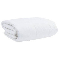 Couette avec oreiller 2 pcs Blanc 155 x 200 cm Bas 