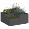 Jardinière 80x80x48 cm Acier Noir 