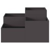 Jardinière 80x80x48 cm Acier Noir 