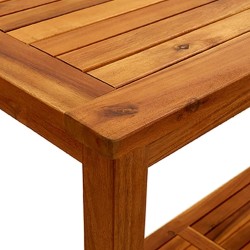 Table console de jardin 110x40x75 cm Bois d'acacia solide 