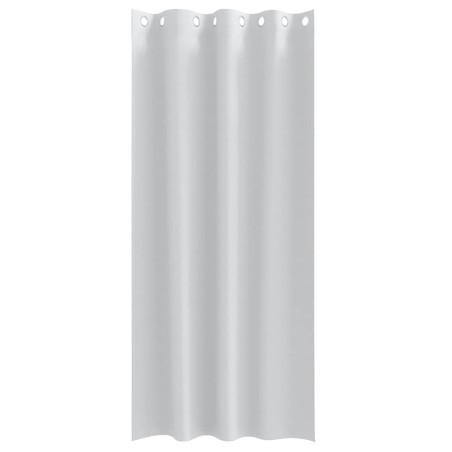 Rideaux avec des rideaux 2 pcs Gris pâle 245 x 140 cm Polyester 