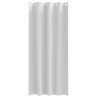 Rideaux avec des rideaux 2 pcs Gris pâle 245 x 140 cm Polyester 