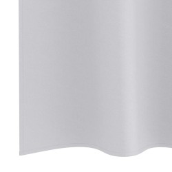 Rideaux avec des rideaux 2 pcs Gris pâle 245 x 140 cm Polyester 