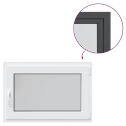 Fenêtre de sous-sol« RISOR » 90 x 50 cm oscillo-battante DIN droite anthracite 
