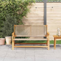 Banc de Jardin Beige 122x76x73.5 cm Bois Acacia Massif 