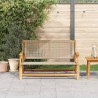 Banc de Jardin Beige 122x76x73.5 cm Bois Acacia Massif 