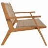 Banc de Jardin Beige 122x76x73.5 cm Bois Acacia Massif 