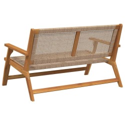 Banc de Jardin Beige 122x76x73.5 cm Bois Acacia Massif 