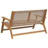 Banc de Jardin Beige 122x76x73.5 cm Bois Acacia Massif 