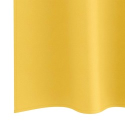 Rideaux 2 pcs jaune moutarde 245 x 140 cm Polyester 