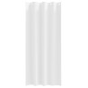 Rideaux avec des rideaux 2 pcs Blanc pur 245 x 140 cm Polyester 