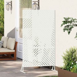 Écran de privacy blanc 100x50x180 cm en acier 