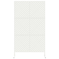 Écran de privacy blanc 100x50x180 cm en acier 