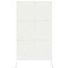 Écran de privacy blanc 100x50x180 cm en acier 