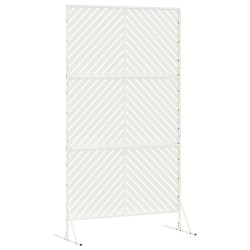 Écran de privacy blanc 100x50x180 cm en acier 